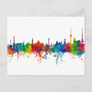 Stuttgart Germany Skyline Postcard