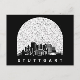 Stuttgart Germany Skyline Postcard
