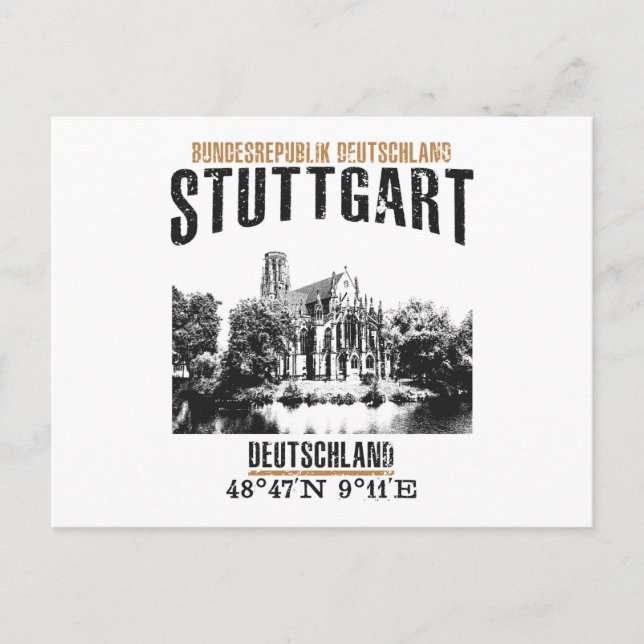 Stuttgart Postcard (Front)