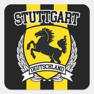 Stuttgart Square Sticker