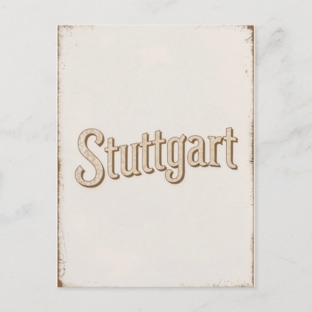 Stuttgart Vintage  Postcard (Front)