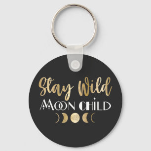 Sty Wild Moon Child   Key Ring