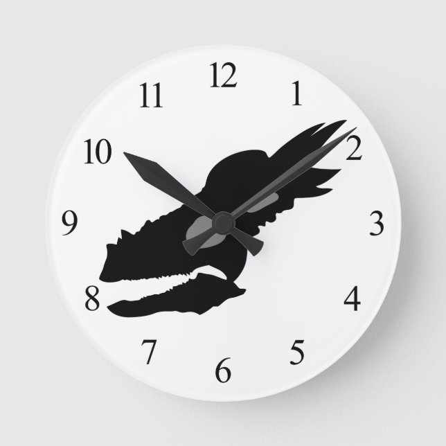 Stygimoloch Skull Round Clock (Front)