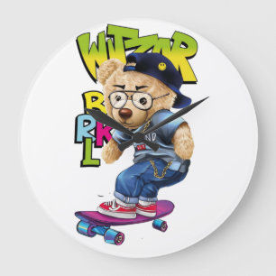 Style 10.75 Round Acrylic Wall Clock Customise y