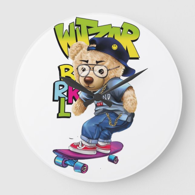 Style 10.75 Round Acrylic Wall Clock Customise y (Front)