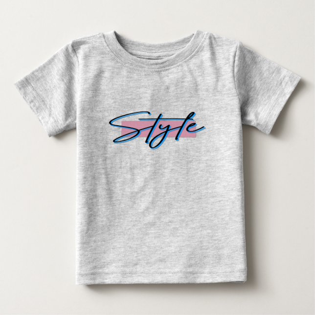 Style (80s inspired) baby T-Shirt (Front)