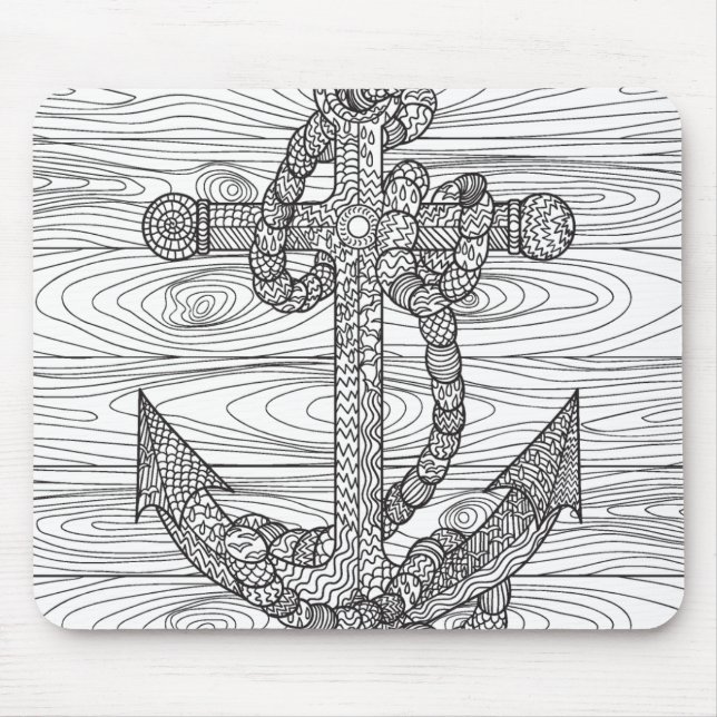 Style Anchor And Rope Mouse Mat (Front)