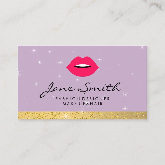 Style and Beauty | Kiss Business Card (Front)