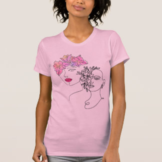 Style and Elegance on Minimalist Strokes" T-Shirt