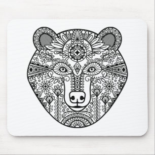 Style Bear Head Mouse Mat