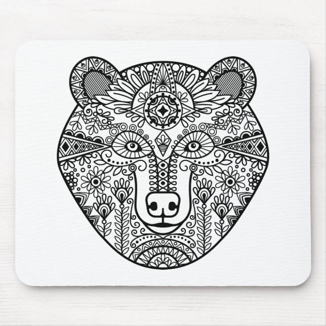 Style Bear Head Mouse Mat (Front)