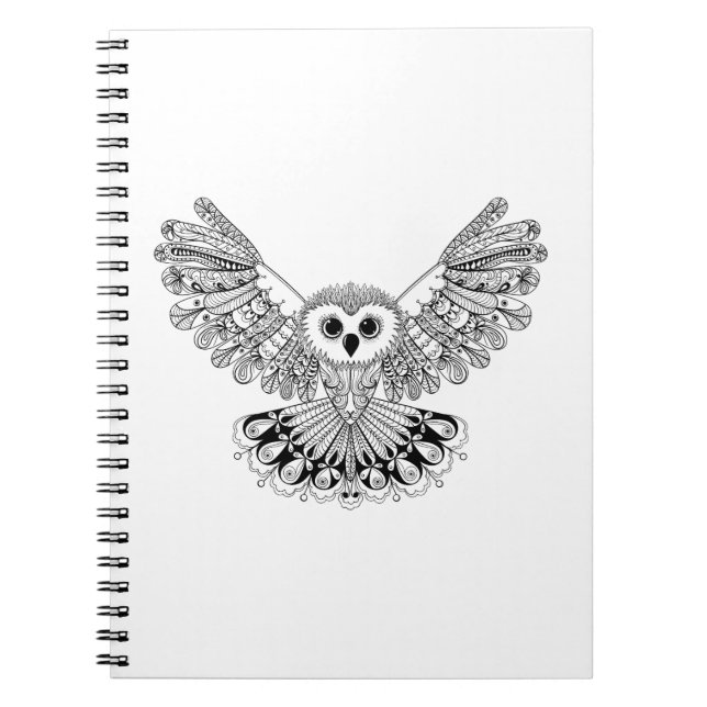 Style Black Owl Notebook (Front)