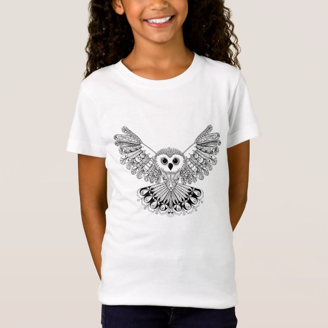 Style Black Owl T-Shirt (Front)