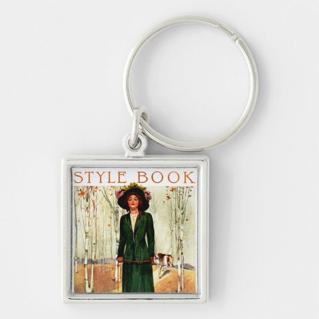 Style Book Fashion Illustration Key Ring (Front)