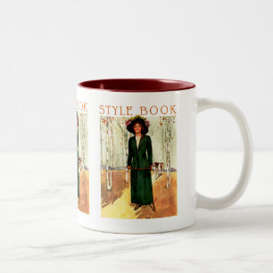 Style Book Fashion Illustration Two-Tone Coffee Mug