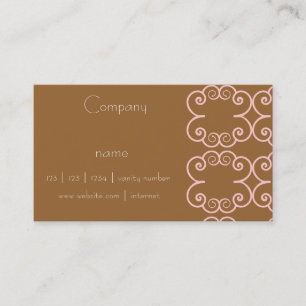 style business card