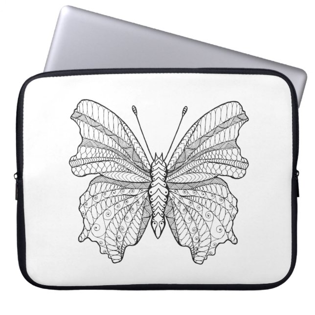 Style Butterfly 3 Laptop Sleeve (Front)