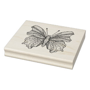 Style Butterfly 3 Rubber Stamp