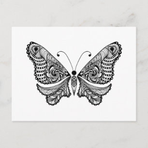 Style Butterfly Postcard