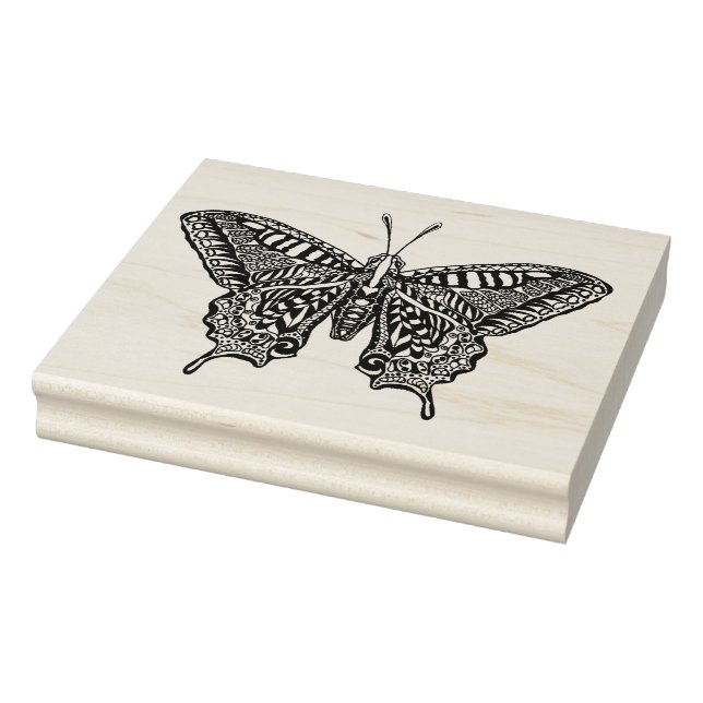 Style Butterfly Rubber Stamp (Stamp)