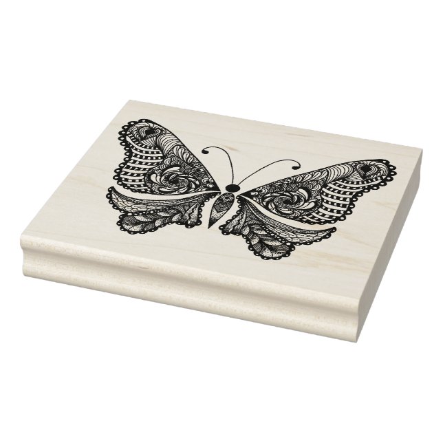 Style  Butterfly Rubber Stamp (Stamp)