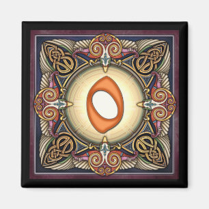 Style C, "0" - Celtic Number Magnets