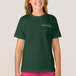 Style & Care Deep Forest Colour Girls' T-Shirt