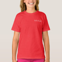 Style & Care Deep Red Colour Girls' T-Shirt