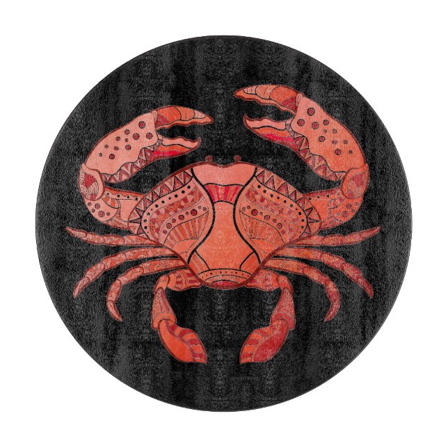 Style Crab Cutting Board (Front)