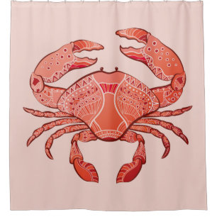 Style Crab Shower Curtain