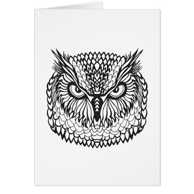 Style Eagle Owl Head (Front)