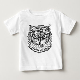Style Eagle Owl Head Baby T-Shirt