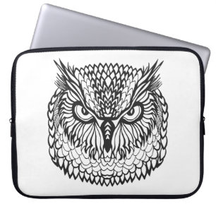 Style Eagle Owl Head Laptop Sleeve