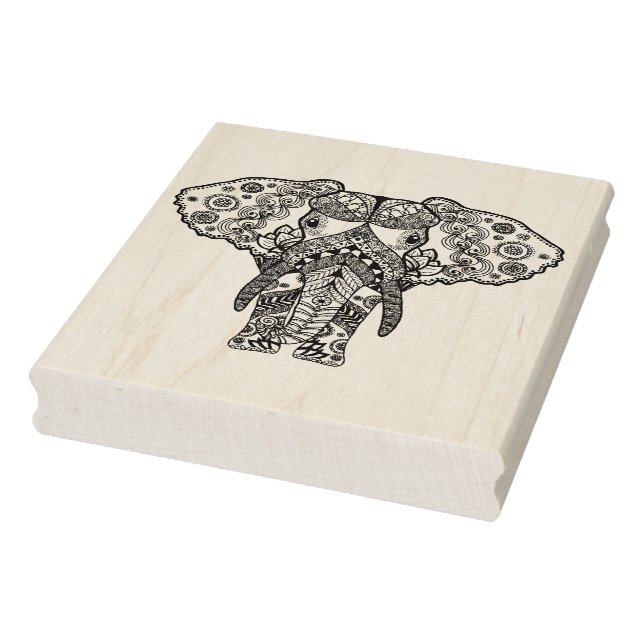 Style Elephant Rubber Stamp (Stamp)