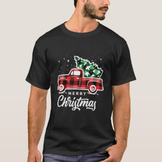 Style Farm Red Truck With Tree T-Shirt