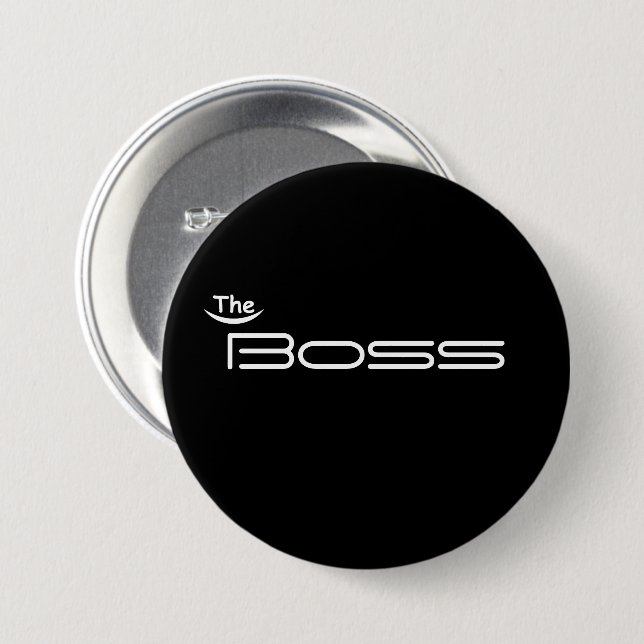 Style Gold The BOSS 7.5 Cm Round Badge (Front & Back)