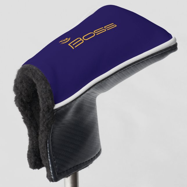 Style Gold The BOSS Golf Head Cover (3/4 Front)