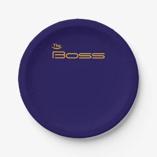 Style Gold The BOSS Paper Plate