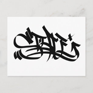 Style graf marker post card