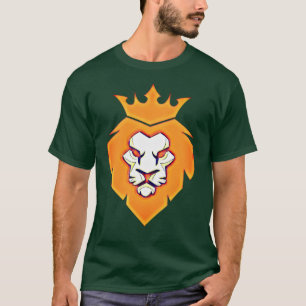 Style King Lion with Crown in Summer Colour T-Shir T-Shirt