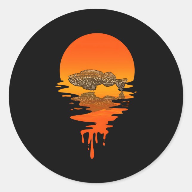 Style Lingcod Classic Round Sticker (Front)