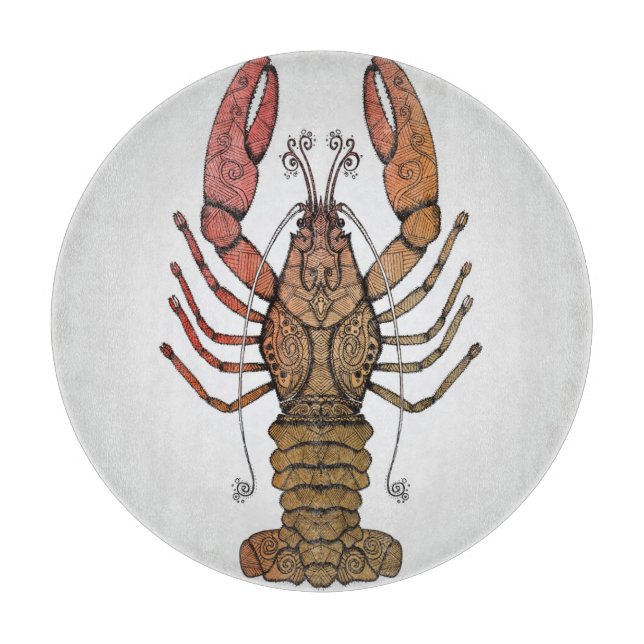 Style Lobster Cutting Board (Front)