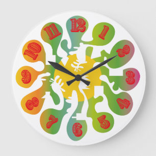 STYLE MATT BY MASANSER PIXELAT LARGE CLOCK