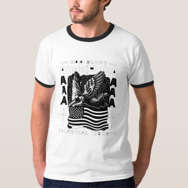 Style: Men's Basic Ringer T-Shirt Retro is back in (Front)