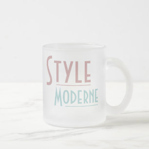 STYLE MODERNE mug (frosted glass)