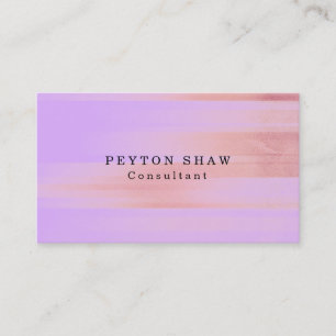 Style Plain Simple Mauve Mallow Pink Professional Business Card