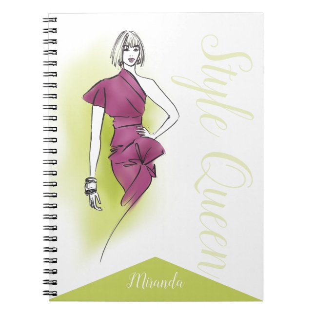 Style Queen Girl Notebook (Front)