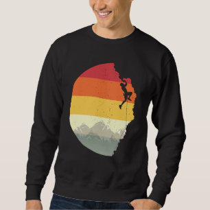 Style Rock Climbing Retro Bouldering Climber Sweatshirt
