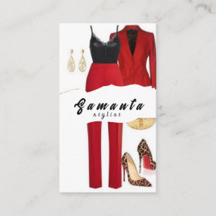  Style Stylist Your Fashion Journey Starts Here Business Card