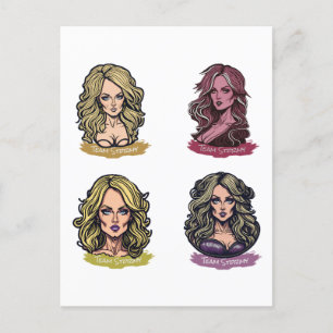Style Team Stormy - Stormy Daniels Creative Postcard